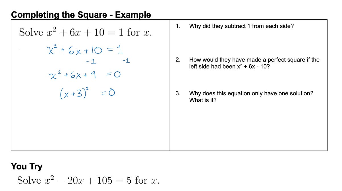 mpershan's tweet photo. Teaching kids how to complete the square? Consider doing some activities with examples.  https://t.co/w1RSRdTM1b https://t.co/oozIa9u2r1