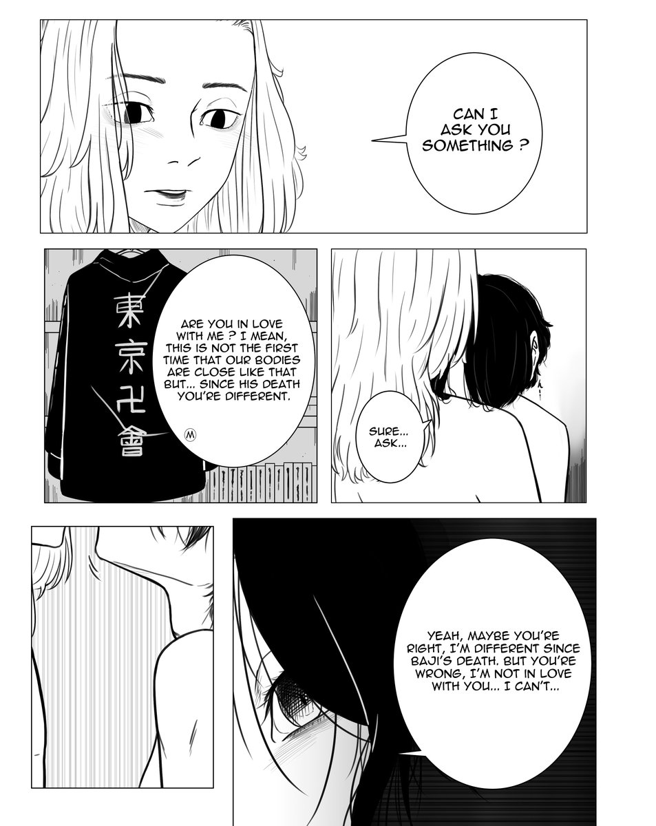 [ strange friendship ]
.
.Their relationship is still strange even for me 🫠 
.
.#tokyorevengersoc #manga #oc
.
.(4/7) 