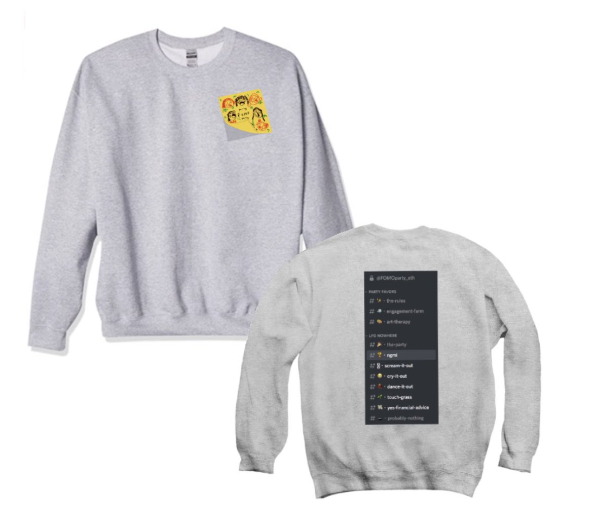 FOMOParty_eth's tweet image. move over @BoredApeYC hoodies!
new FOMO merch dropping soon 🥵💦

c/o @gmhannah
