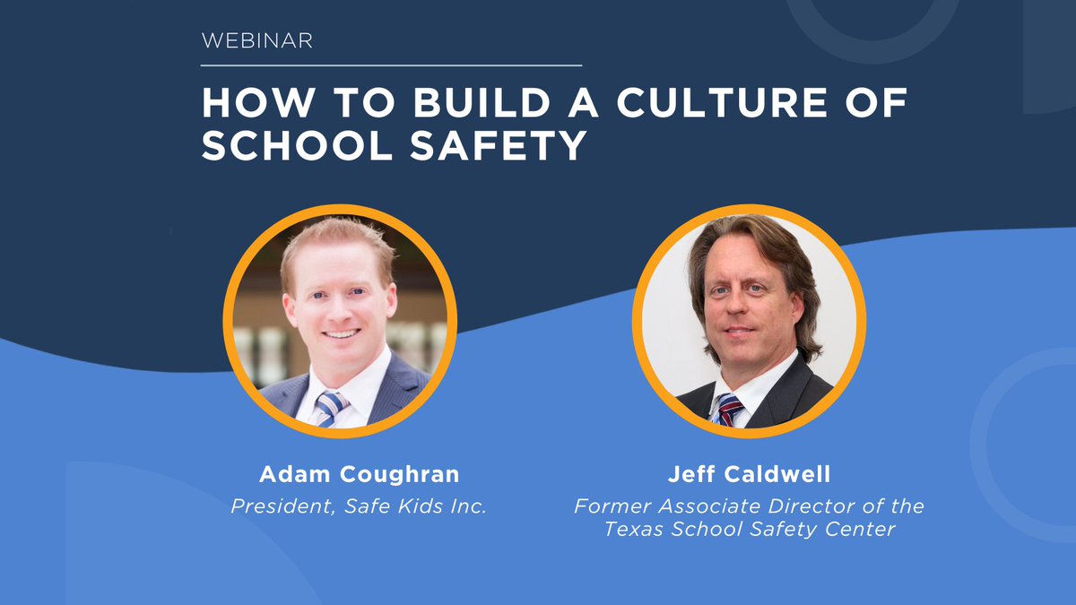 ICYMI ❗ Watch  <a href="/SafeKidsInc/">Safe Kids Inc.</a> Founder Adam Coughran and former Associate Director of the  <a href="/TxSchoolSafety/">TxSSC</a>, Jeff Caldwell discuss the fundamental aspects of #SchoolSafety culture. 👉bit.ly/3FbSQSI