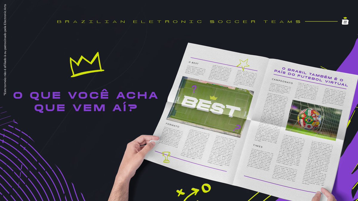 oficialBESTbr's tweet photo. 🚨 AGORA!

É oficial! O Brasil também é o país do futebol virtual! Jornalistas já noticiam a chegada de um novo torneio que chegará em breve... 👀 https://t.co/jfXYOS6rmq