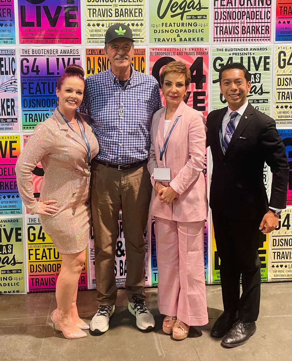 Honored to have met the 55th President of Mexico, Vicente Fox, and moderated the panel “Benevolence Beyond Borders: Cultivating Compassion in Business” with First Lady Marta Sahagún de Fox at <a href="/G4LiveX/">G4 Live</a> <a href="/BudtenderAwards/">BudtenderAwards</a> on behalf of #WomenOfCHAMPS with <a href="/champstradeshow/">CHAMPS Trade Shows</a> ✨