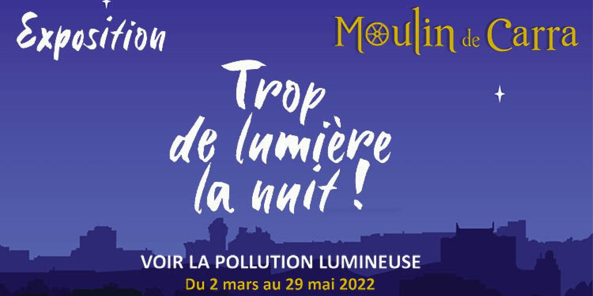 [EXPO PHOTO]  🌛 Découvrez l'exposition "Trop de lumières la nuit" au Moulin de Carra. Des photographies à couper le souffle pour nous sensibiliser à la pollution lumineuse et à ses dangers...💫
L'exposition prendra fin à la fin du mois, plus une seconde à perdre ! 📷