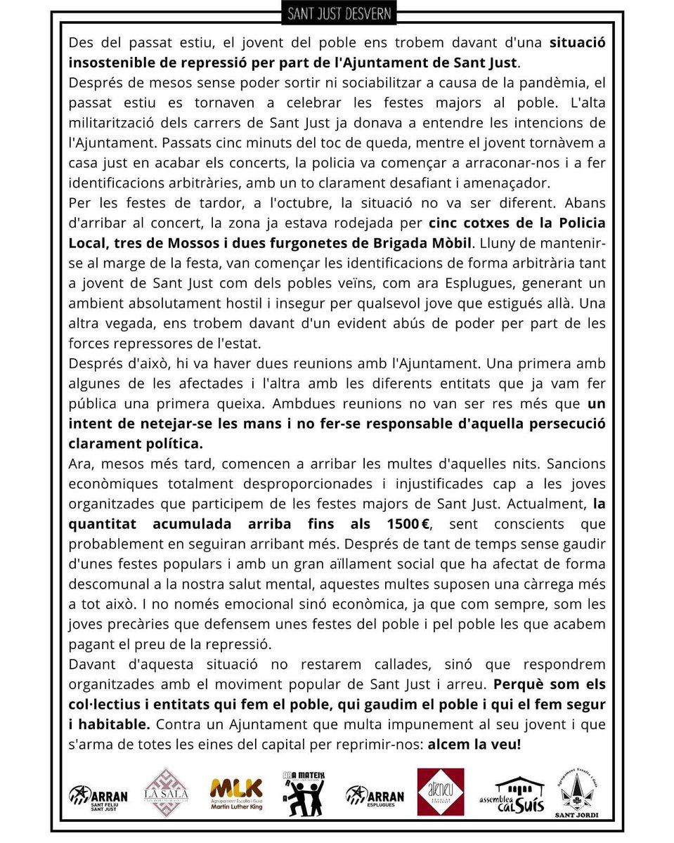 lnericpomar's tweet photo. @Joansalvia_4 @santjustcat @EndavantStJust @JuntsSantJust @Ramon_Figue @StJustDemocrata @SantJustInfo @PerSantJust @KikoFerrer2023 @CLxR_SantJust @Arransfsj Llegeix, Joan. Res més a afegir. https://t.co/J33Ai5ff2c