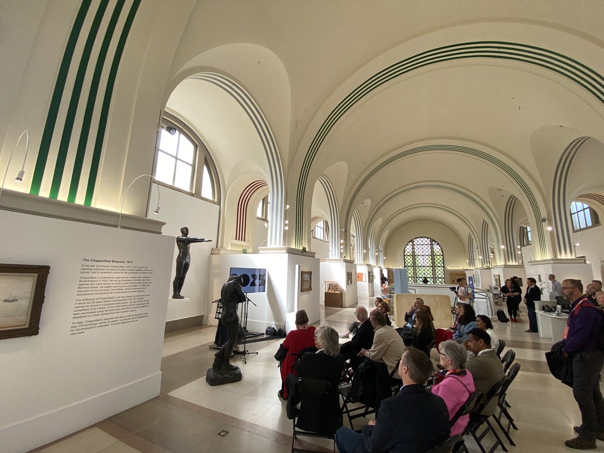SotonForward's tweet photo. Southampton brimming with culture for the #cityofculture2025 panel visit at @MASTStudios, @JHansardGallery and @ArtGallerySoton, with a special poetry performance from @joannefisher! #MakeItSO #DCMS https://t.co/GrcZ8YYvVD