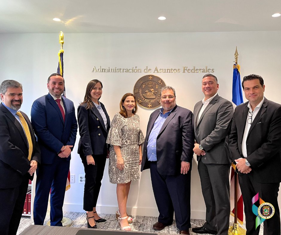 PRFAA's tweet photo. #PRFAAWeekRecap
Executive Director Feliciano met with the @Camarapr who came to D.C. as part of the Federal Affairs Chamber Educational Series to discuss their advocacy on Medicaid among other topics like solar energy and EV tax incentives. https://t.co/pvtgmXnuhU