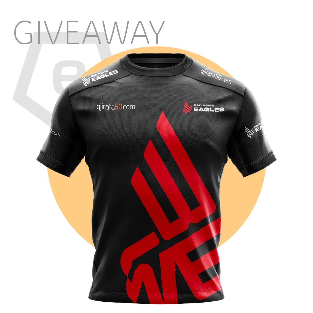 eSports.ch (@esportsch) on Twitter photo ๐จ๐ญ GIVEAWAY ๐จ๐ญ
Together with <a href="/GjirafaGG/">GjirafaGG</a> we can give away 1 official <a href="/_badnewseagles/">BAD NEWS EAGLES</a> jersey!
How to enter:
1โฃ Follow <a href="/eSportsCH/">eSports.ch</a> and <a href="/GjirafaGG/">GjirafaGG</a>
2โฃ Like and Retweet this Tweet
3โฃ Have a bit of luck :)
Swiss residents only ๐จ๐ญ GIVEAWAY ๐จ๐ญ
Together with <a href="/GjirafaGG/">GjirafaGG</a> we can give away 1 official <a href="/_badnewseagles/">BAD NEWS EAGLES</a> jersey!
How to enter:
1โฃ Follow <a href="/eSportsCH/">eSports.ch</a> and <a href="/GjirafaGG/">GjirafaGG</a>
2โฃ Like and Retweet this Tweet
3โฃ Have a bit of luck :)
Swiss residents only
