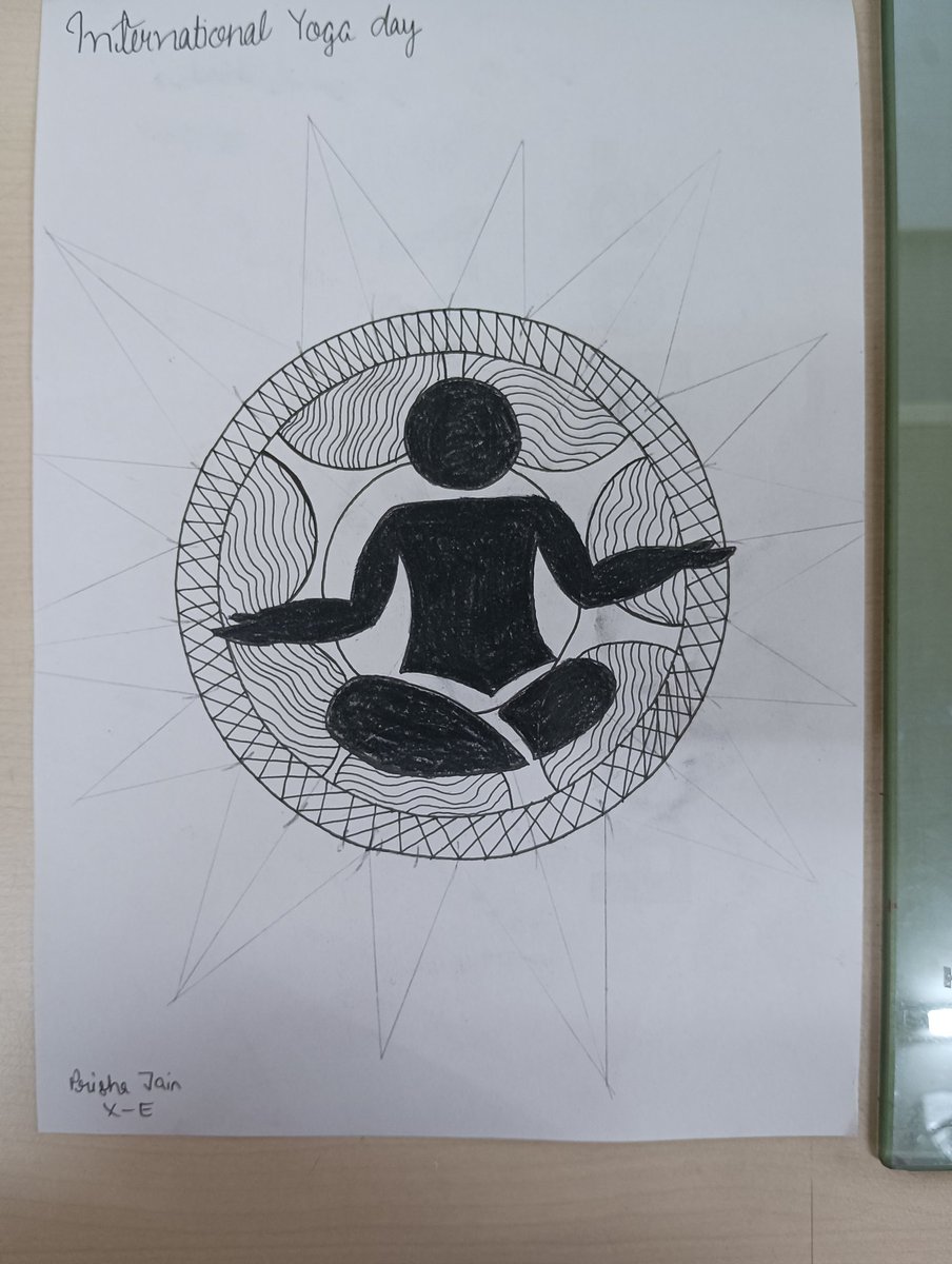 Logo making activity on World Yoga Day. The effort of the students are highly appreciated... 
#Yoga #worldyogaday