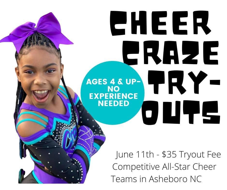 Cheer_Craze's tweet photo. Try outs are around the corner!!💜 https://t.co/08zrCdEBOu
