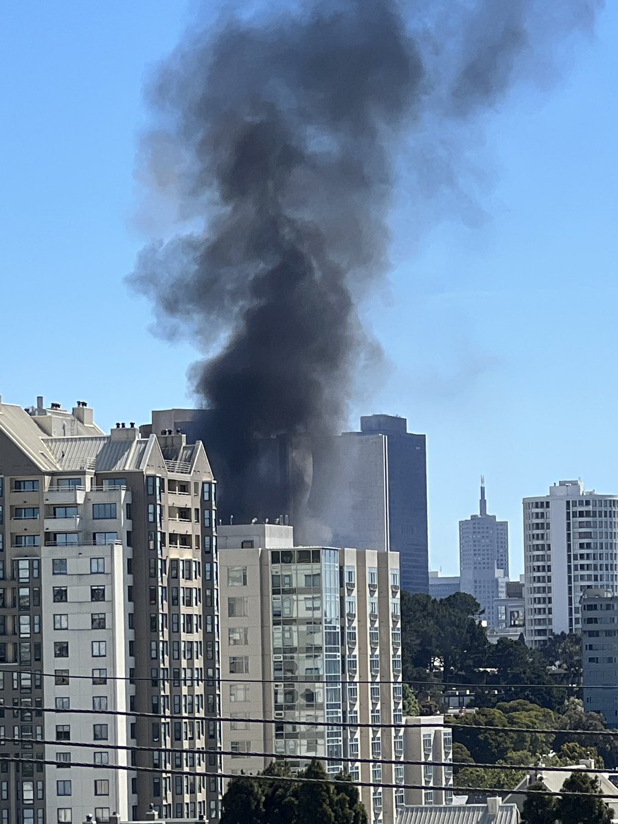 SFFDPIO's tweet photo. 2ND ALARM FIRE, 1355 ELLIS ST, SF, MULTIPLE RESCUES BEING EXECUTED AVOID AREA https://t.co/AGo4LrNuo9