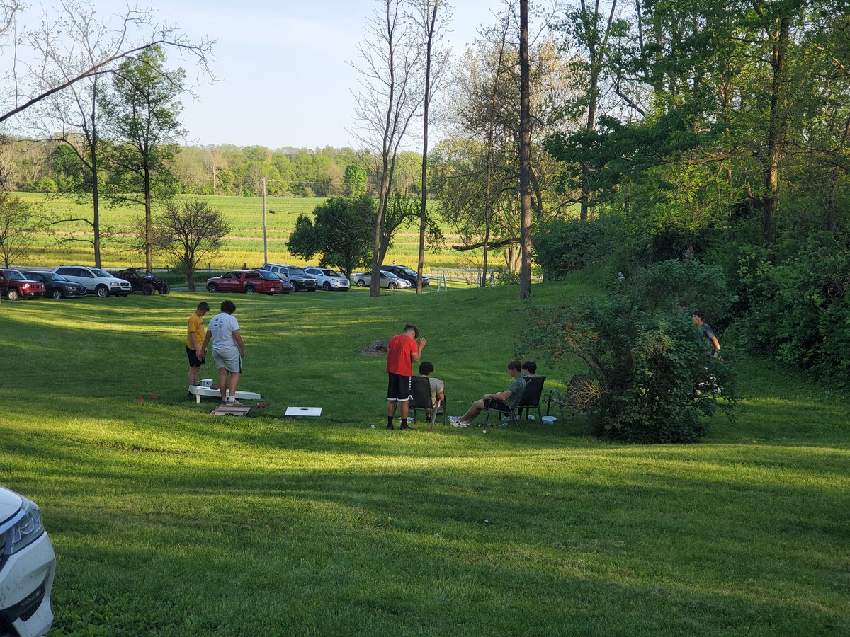 ArabianBaseball's tweet photo. In the second annual, ultra-competitive cornhole tournament, Jalen Jordan and Spencer Leppink walk away with the championship! It was great to take a step back from a busy week of baseball to have fun (and food) together off the field! #CompeteWithEverything #Family https://t.co/8G9AgB9aVd