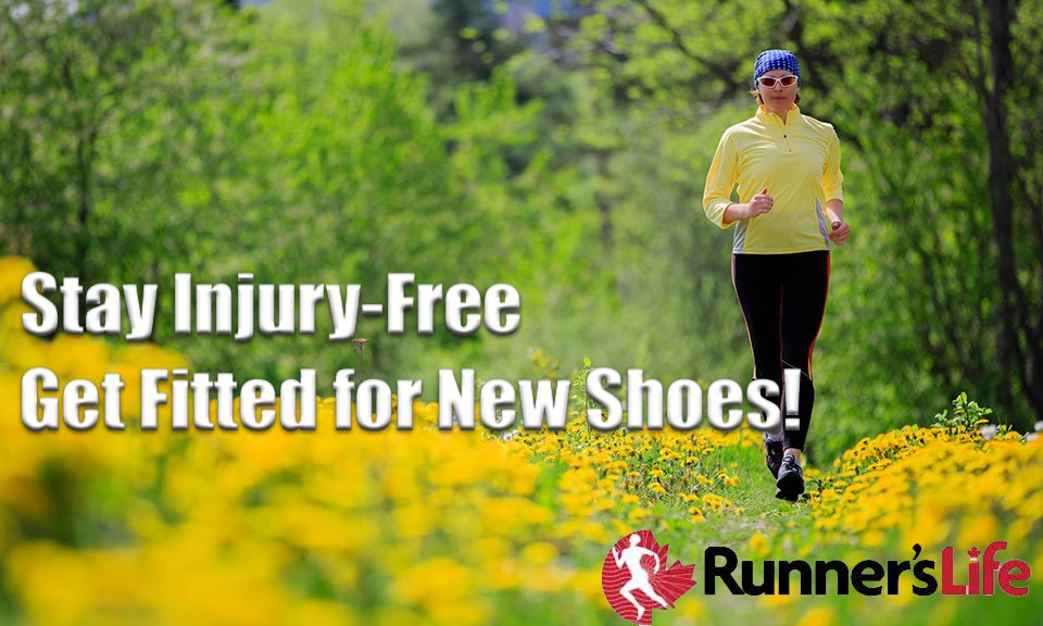 Don't miss out on this amazing weather due to injury!  If your shoes are feeling "flat," we recommend getting fitted for a fresh pair to provide optimal cushion and support. Shop at shop.runnerslife.ca
