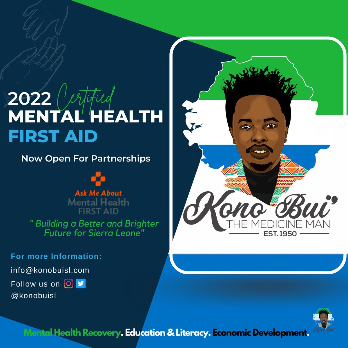 konobuisl's tweet photo. Kono Bui’ Foundation staff is officially certified as Mental Health First Aiders! 
We are the first line of support for a person in a mental health crisis. We are the link to the services &amp; resources community residents need to aid, support, &amp; manage their mental health recovery. https://t.co/K1g5LNpuxr