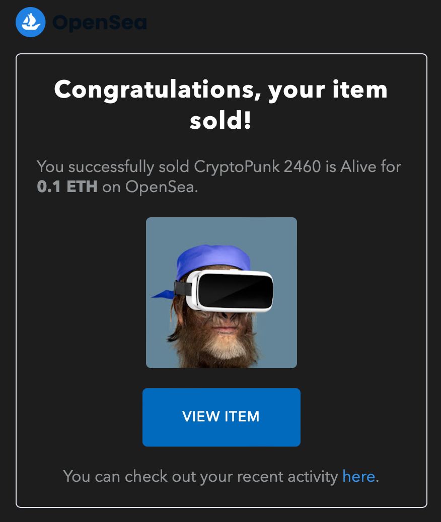 Yeah!!! What a great ape! Congrats <a href="/ADuocrypto/">DuoCrypto.eth | SR 💎|</a> today is your lucky day! We all feel like this monkey is going to be good for you! Thank you!!! 

(Don't let him watch too many cartoons in VR.)
