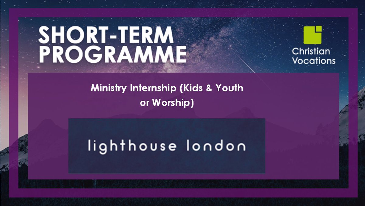 NEW SHORT-TERM OPPORTUNITY 
Follow this link for further information: 

bit.ly/3FIDS6D

@lighthouselndn
#ShortTermMissions #Missions #ChristianVocations #Inspire