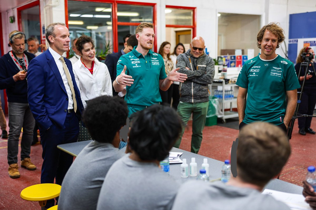 Yesterday we had the privilege to welcome in Sebastian Vettel and the <a href="/AstonMartinF1/">Aston Martin Aramco F1 Team</a> team to open our new motor mechanics workshop. Truly inspirational visitors and we look forward to continuing our link. #Findyourpassion #ChangingLivesTogether #PowerofSport