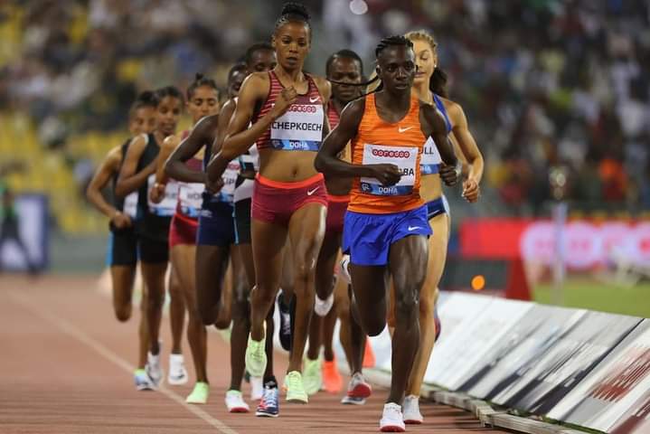 YBurundi's tweet photo. 😍 Mais qui peut arrêter notre Fara ?
À #Doha dans la #DiamondLeague, la gazelle du Boyogoma vient de battre le record annuel sur 3 000m.
😌 Avec un chrono de 8min 37sec : https://t.co/SWRNpyRDin
#sports https://t.co/sMmYHAKG3j