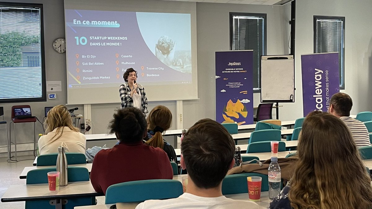 Le #StartupWeekend #Bordeaux est lancé !!! 🔥

48h pour concrétiser des idées de projets à impact positif ! 💪

48h pour changer le monde ! 🌍
