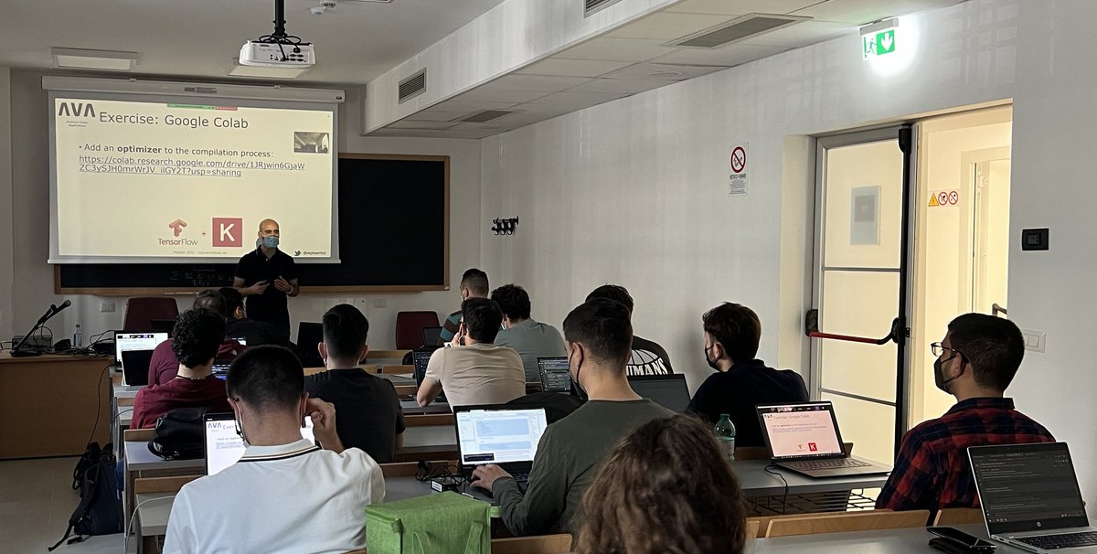 mjmarinj's tweet photo. This week I have had the chance of sharing part of my time teaching to wonderful Master students of @SapienzaRoma . Grazie mille to Prof. Maria de Marsico for being such a great host. Looking forward to coming back again soon.
#ComputerVision #DeepLearning #ErasmusWeek #Roma https://t.co/thdurFBEh8