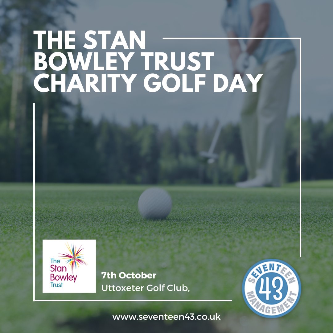Join us for The Stan Bowley Trust Annual Charity Golf Day. Seventeen43 has the pleasure of running event control for another highly anticipated event. Great for pros and beginners alike as we play Texas Scramble. Loads of fun &amp; all for a good cause!

stan-bowley-trust.com/event