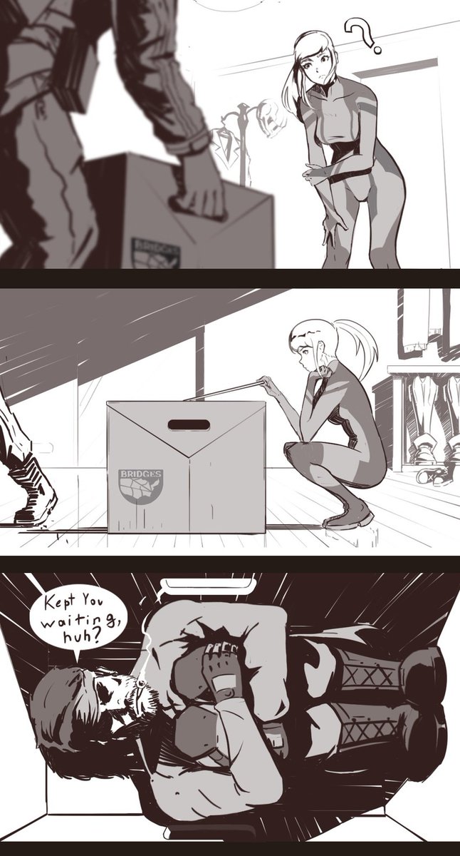 feelingdreadful's tweet photo. Not what I meant by shipping Samus and Snake. https://t.co/15GWGOEoEH
