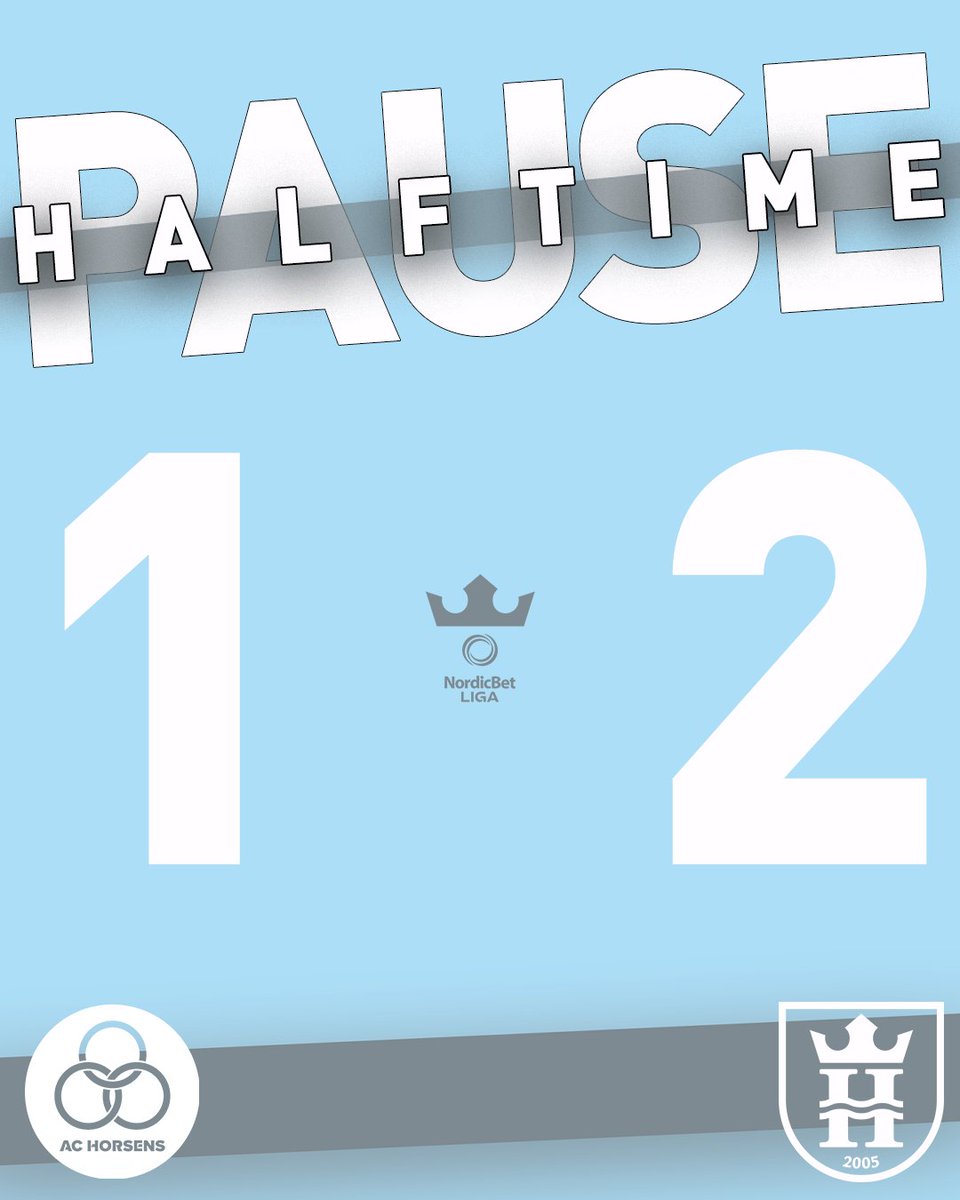 Halfway done, and Drost's double has us flying. 👑 Kom så, Helsingoranere!

#ACHFCH