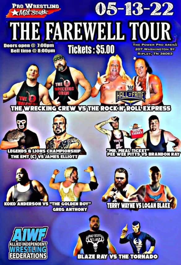 teamsmitty5's tweet photo. This is going down tonight! Myself and Tommy 2 Good vs The Rock n Roll Express! It’s an honor to say the least! https://t.co/NRKahdtFuU