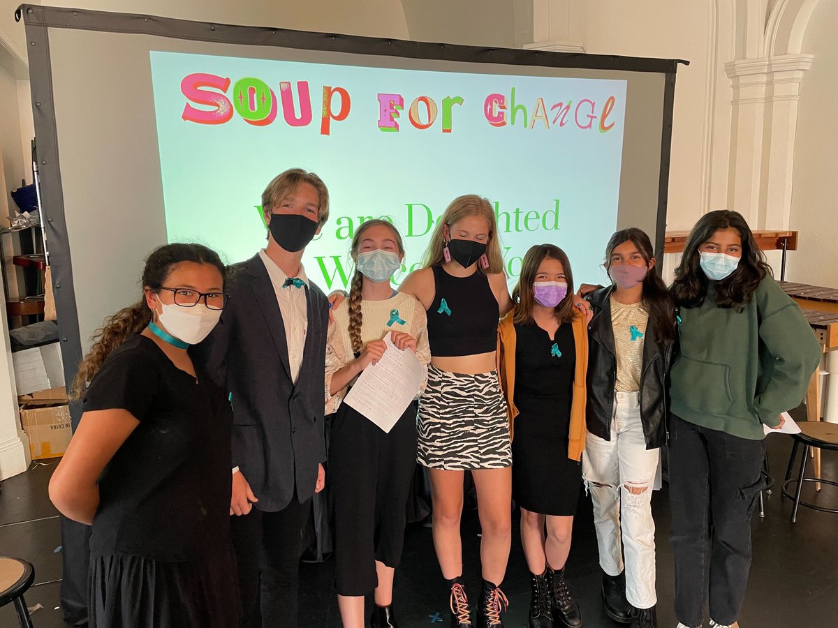 CDSSF's tweet photo. Thanks to all those who came and supported our seventh graders' annual Soup for Change event! They raised nearly $1,500 for a partnership with @PrecitaEyesLove and @thewomensbldgSF to help raise awareness about and prevention of sexual assault. https://t.co/AVz45shyPx