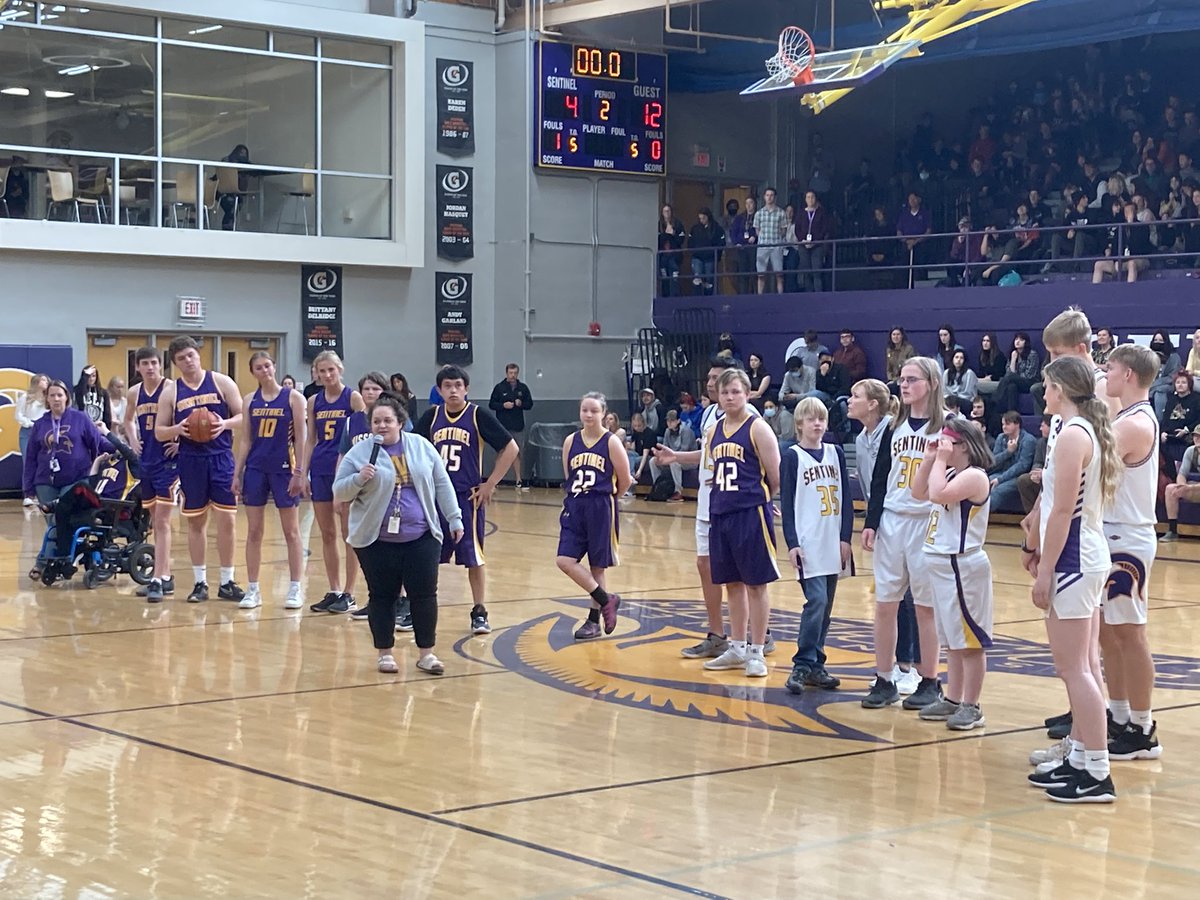 SentinelHS_MT's tweet photo. The Purple Gold Game wraps up our #RespectAssembly, congrats to all the athletes that participated!
We hope to see you all at the Special Olympics Track Meet next week!
#GoSpartans https://t.co/T1fL9hzoWN