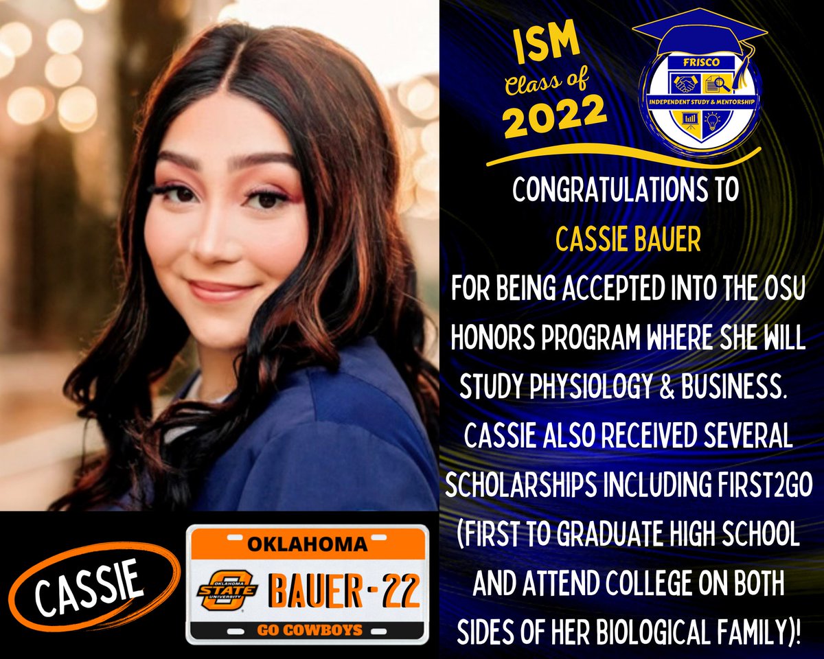 fhs_ism's tweet photo. ISM SENIOR CELEBRATION: @FHSRaccoons Cassie Bauer https://t.co/jA9rsdkyQX