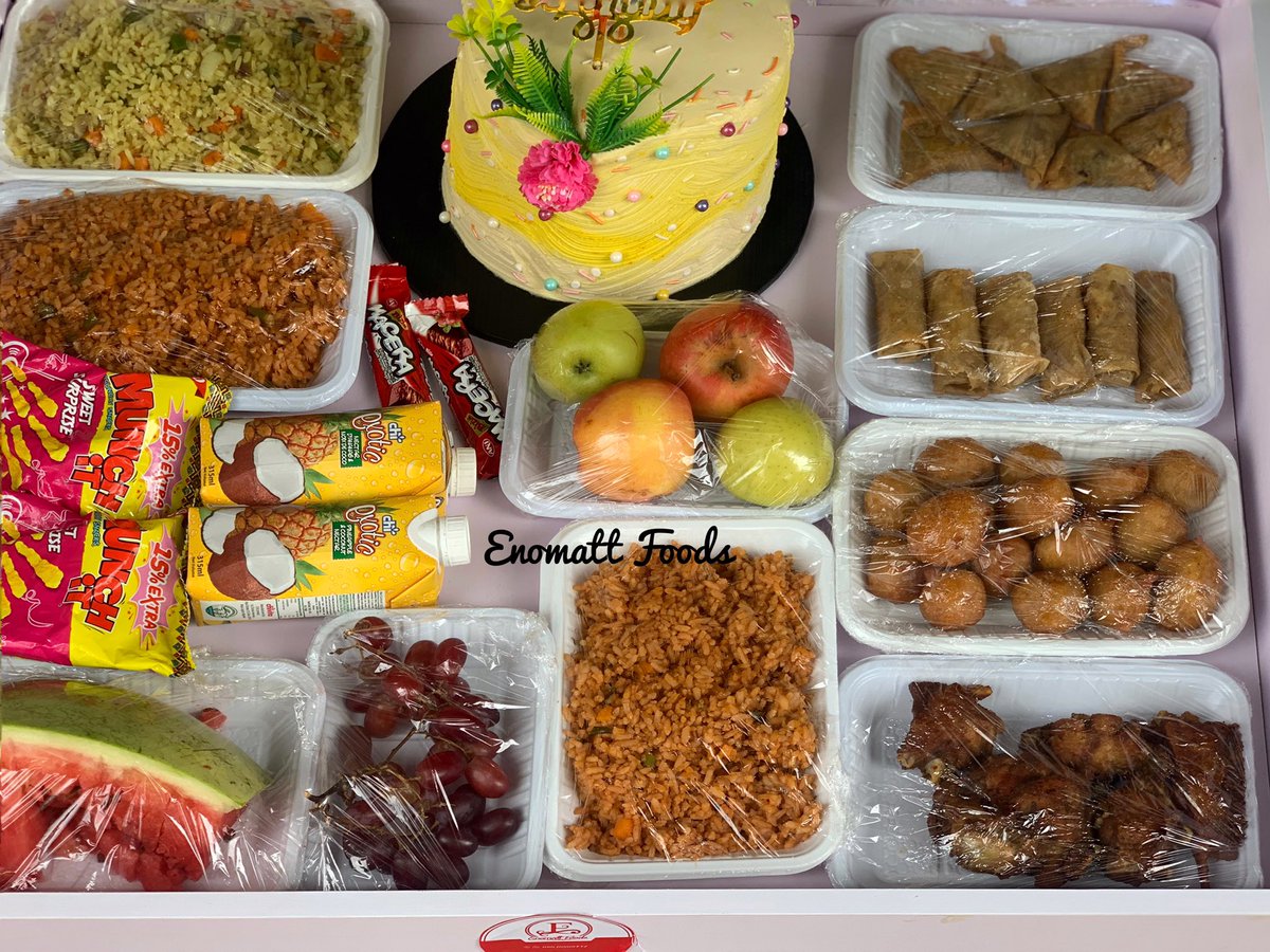 EnomattF's tweet photo. Food tray for that special someone .
#AbujaBaker https://t.co/wThi6sUau2