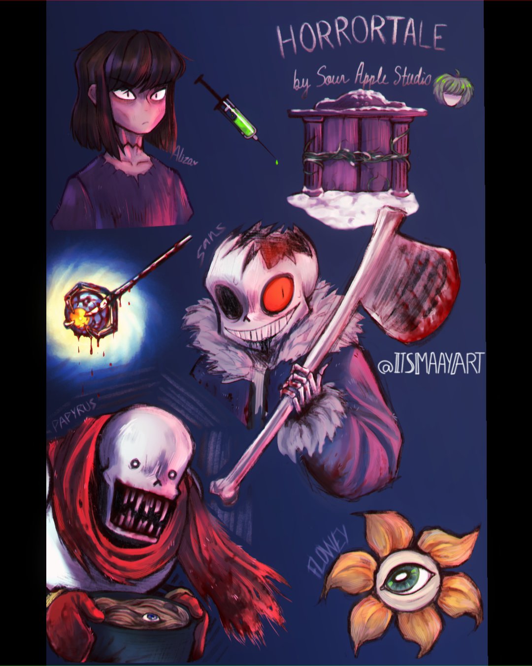 may on Twitter "A Horrortale fanart D horrortale undertale 