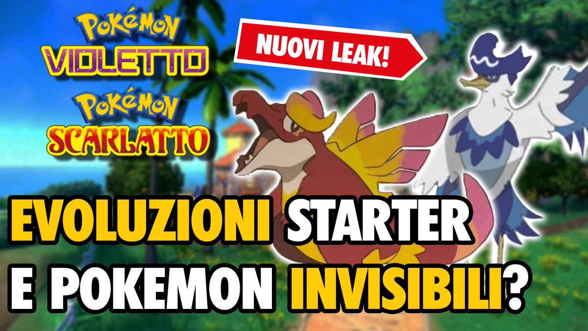 ShogunateTcg's tweet photo. NUOVI Leaks su Pokèmon Violetto e Scarlatto!
Ora su #Youtube https://t.co/v1A5sqCUG9
#pokemon #leaks #pokemonLeak #pokemonscarlet #pokemonviolet #pokemonvioletto #pokemonscarlatto https://t.co/1ragpC401V https://t.co/DgGoXircIp