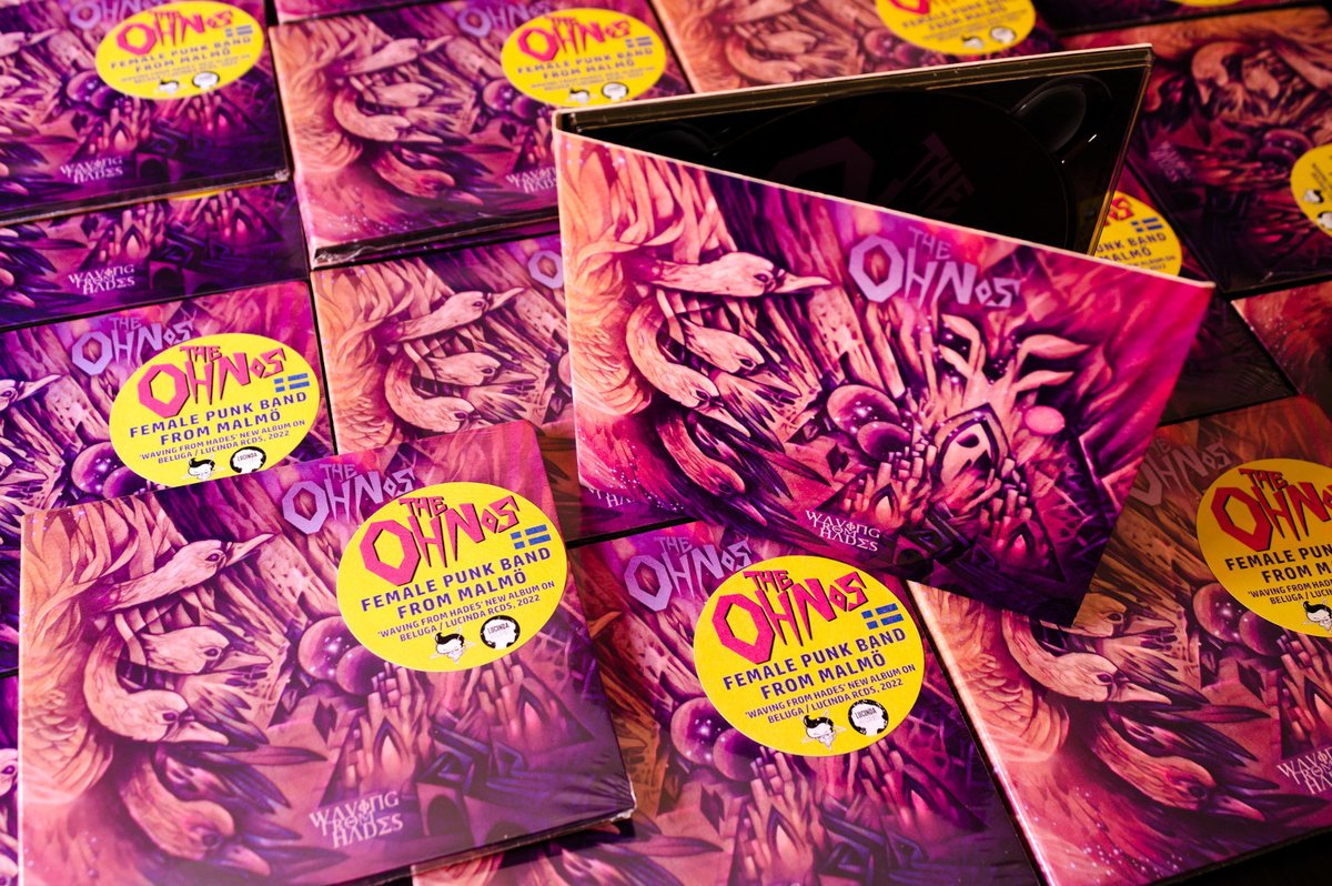 lucindarecords's tweet photo. THE OHNOS · ‘WAVING FROM HADES’ CD ya disponible en https://t.co/LU7sFoLMbj #theohnos #punkband #punkgirls #Sweden #swedishrock #newalbum #digipackcd #onlinestore #recordstore #rock #cd #LucindaRecords #Spain https://t.co/4YBP5PDuLi