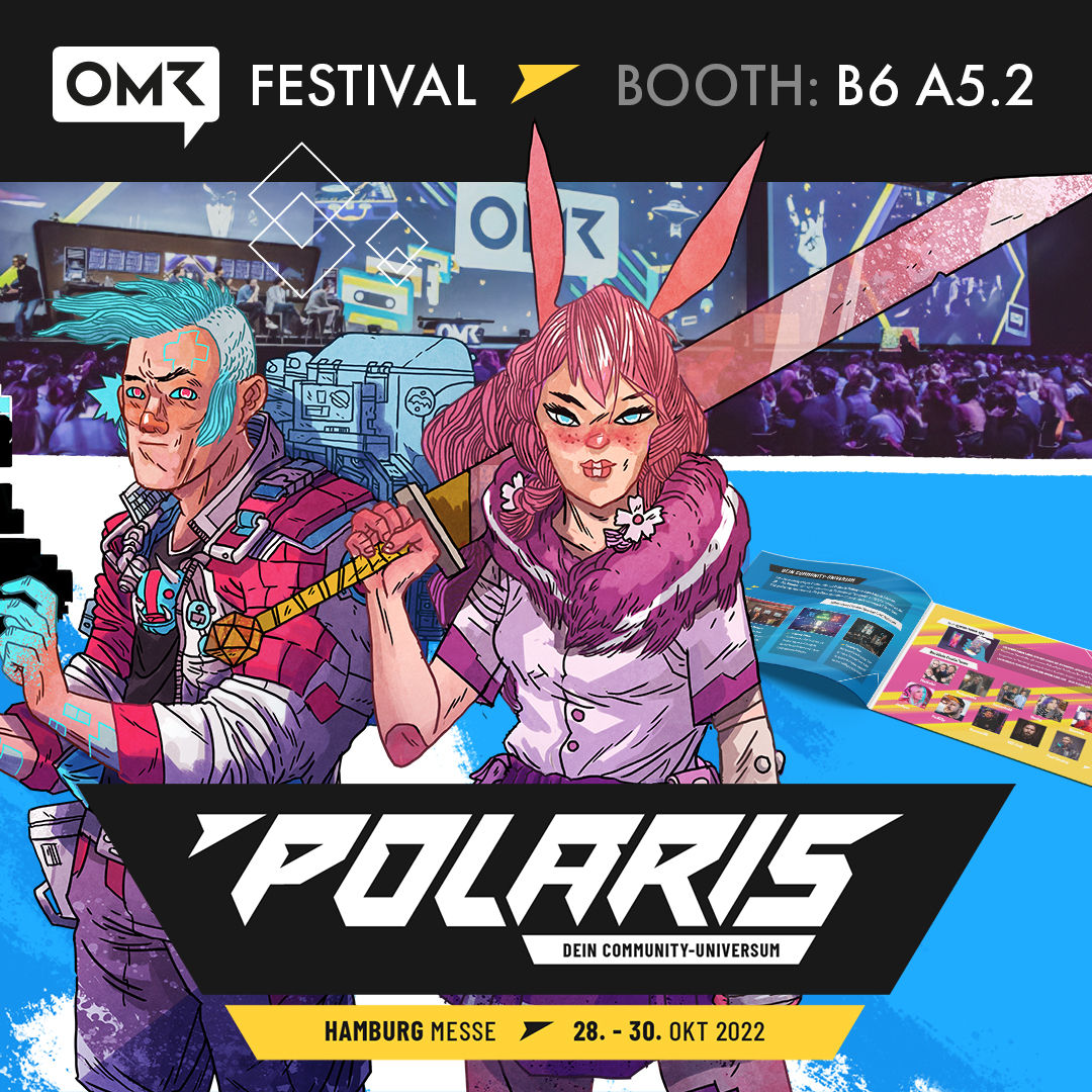 PolarisCon_'s tweet image. Am nächsten Dienstag und Mittwoch findet ihr uns in Halle B6 auf der #OMR22! Wir freuen uns sehr dabei zu sein. Sprecht uns gern an, wir freuen uns auf euch! 🌟

#PolarisConvention #Polaris22 @rcadia_official