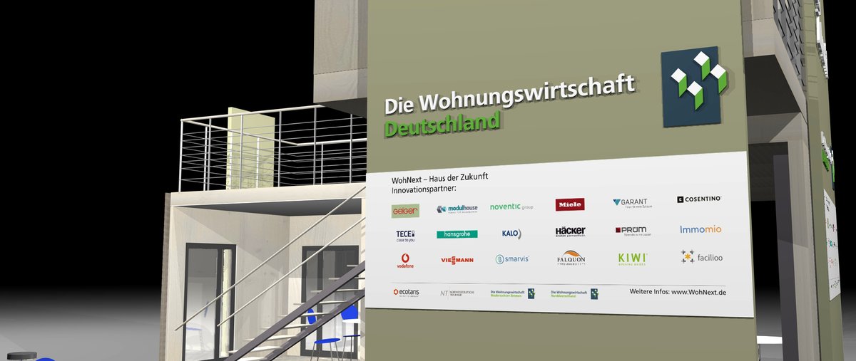 WohWiServices's tweet photo. So geht Zukunft: Die #WohWi zeigt mit seinen Innovationspartnern im #WohNext – Haus der Zukunft in der Real Estate Arena Hannover 18.-19.5., wie #wohnen #klimafreundlich und #smart funktionieren und wie #serieller und #modularer #Holzbau schnell sein kann: bezugsfertig in 3 Std. https://t.co/bXno0YaPzV