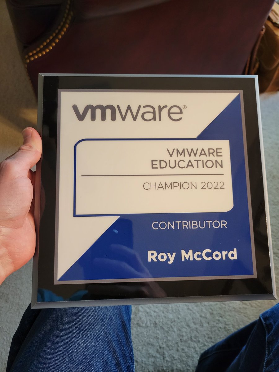 Renaissance_Roy's tweet photo. Thanks @VMwareEducation !  It was awesome to contribute this year. https://t.co/YN9WNUiOQM