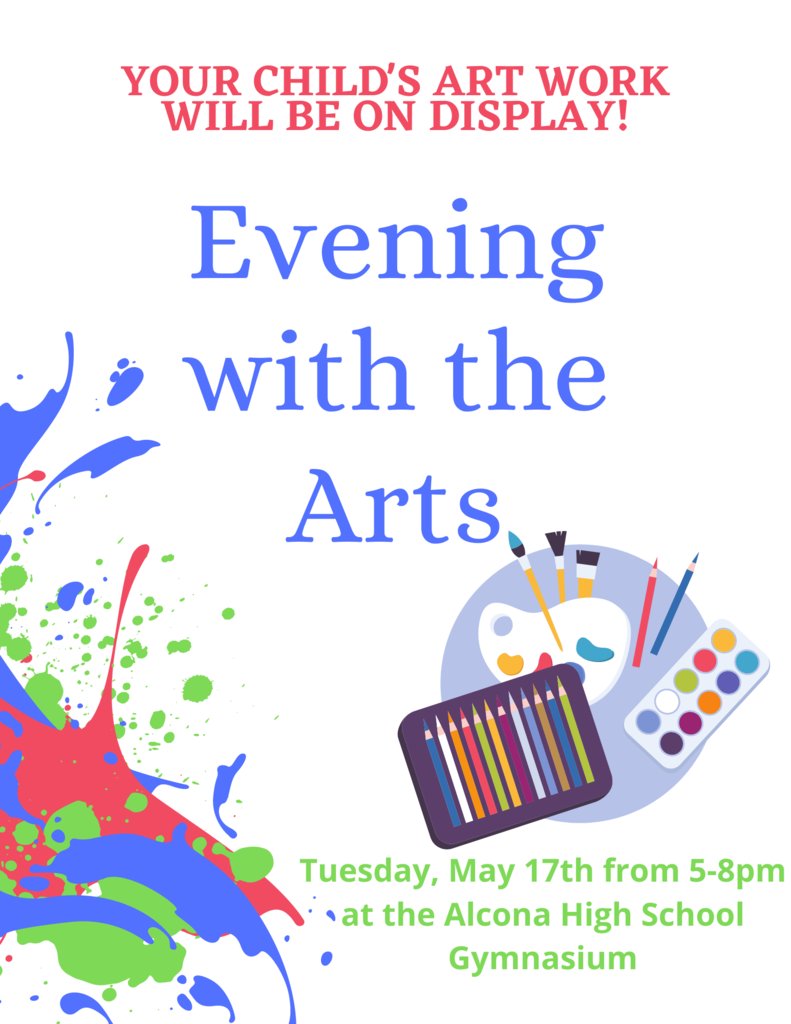AlconaTigers's tweet photo. Our student showcase is next Tuesday, May 17 at 5:00p!  Come to the high school gym to see the amazing talents of our Alcona students! https://t.co/uF2SWn6LTW