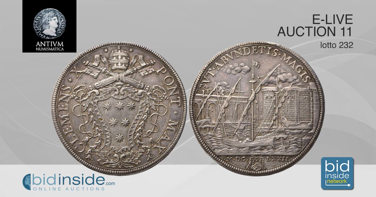 16-17 May, Antivm Numismatica
E-Live Auction 11 - Medieval and Modern Coins, Numismatic Books E-Live Auction.

You can find this auction on our website, for more auctions follow the link bidinside.com

#AntivmNumismatica #NumismaticAuction #bidinside