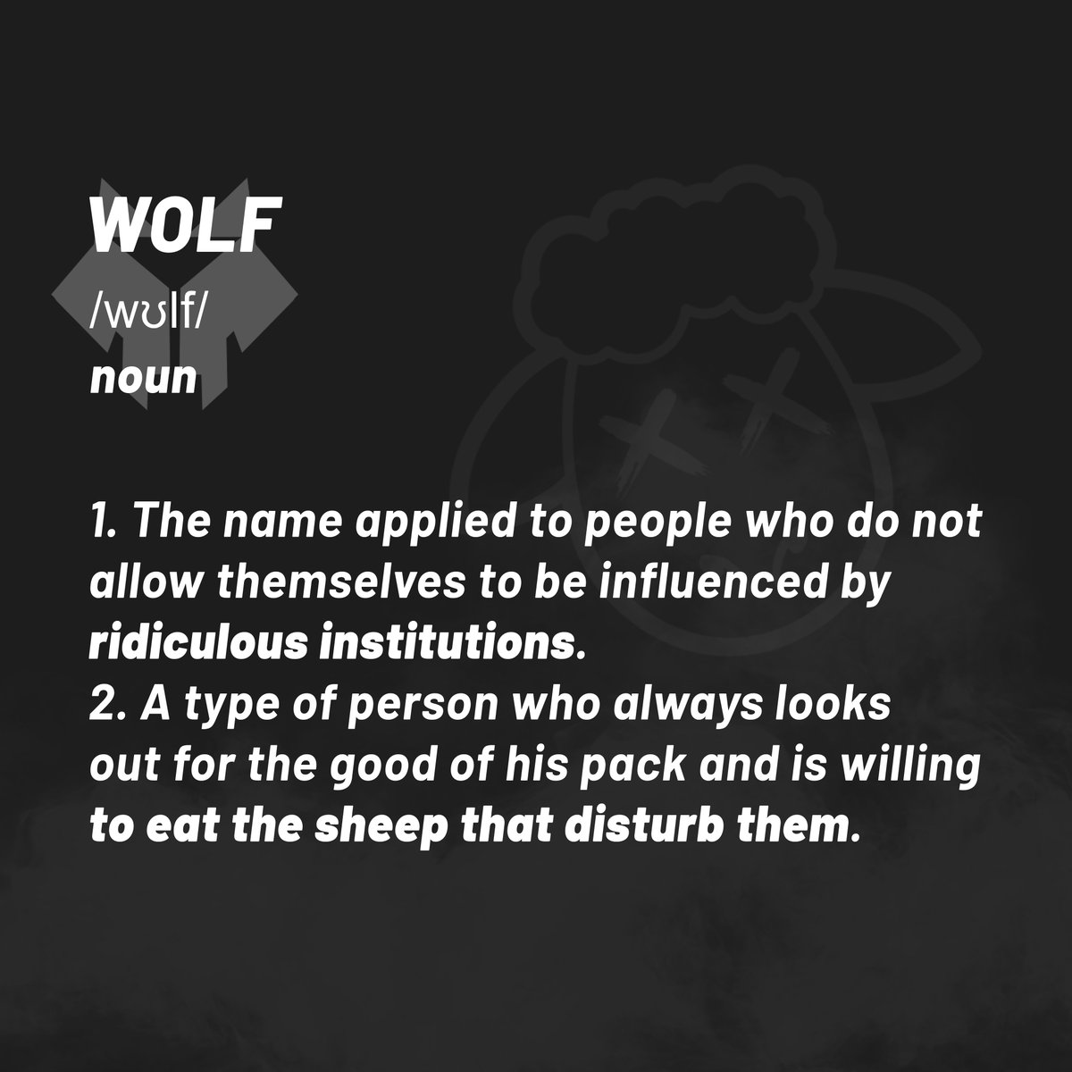 Did you feel like a wolf? 🐺

Explain to us why you feel like a wolf👇

#DontBeASheep 🐺

#NFT #NFTs #NFTCommunity