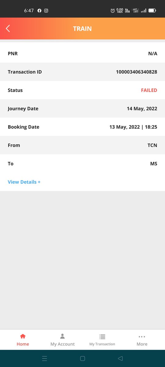 Kumar_Ak_3328's tweet photo. @GMSRailway @IRCTCofficial I paid but status failed Please Help @RailMinIndia @RailwaySeva https://t.co/5fk2PvsS1m