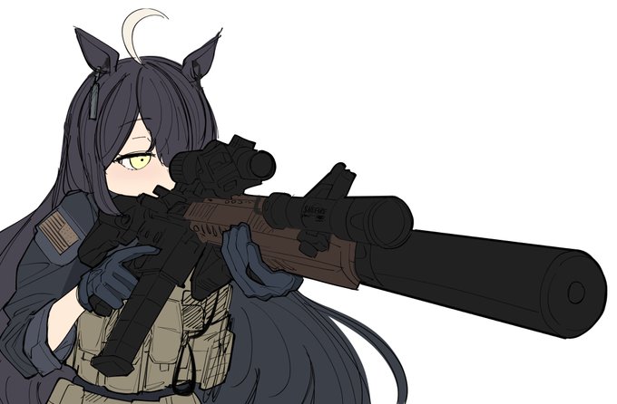 銃が似合うウマ娘ステークス一番人気マンハッタンカフェ 