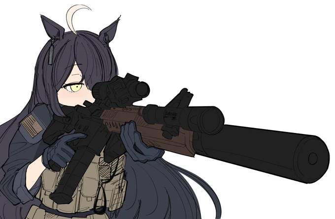 銃が似合うウマ娘ステークス一番人気マンハッタンカフェ 