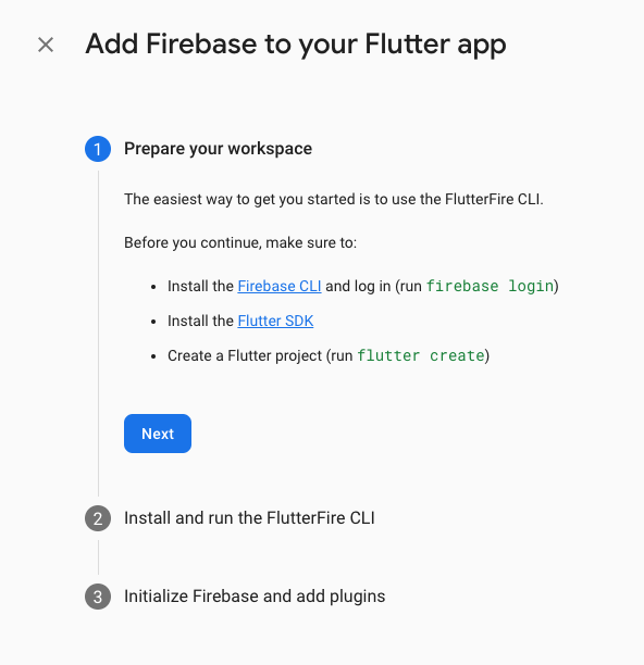 pr_Mais's tweet image. #Flutter is now an official target in the @Firebase console 💙
