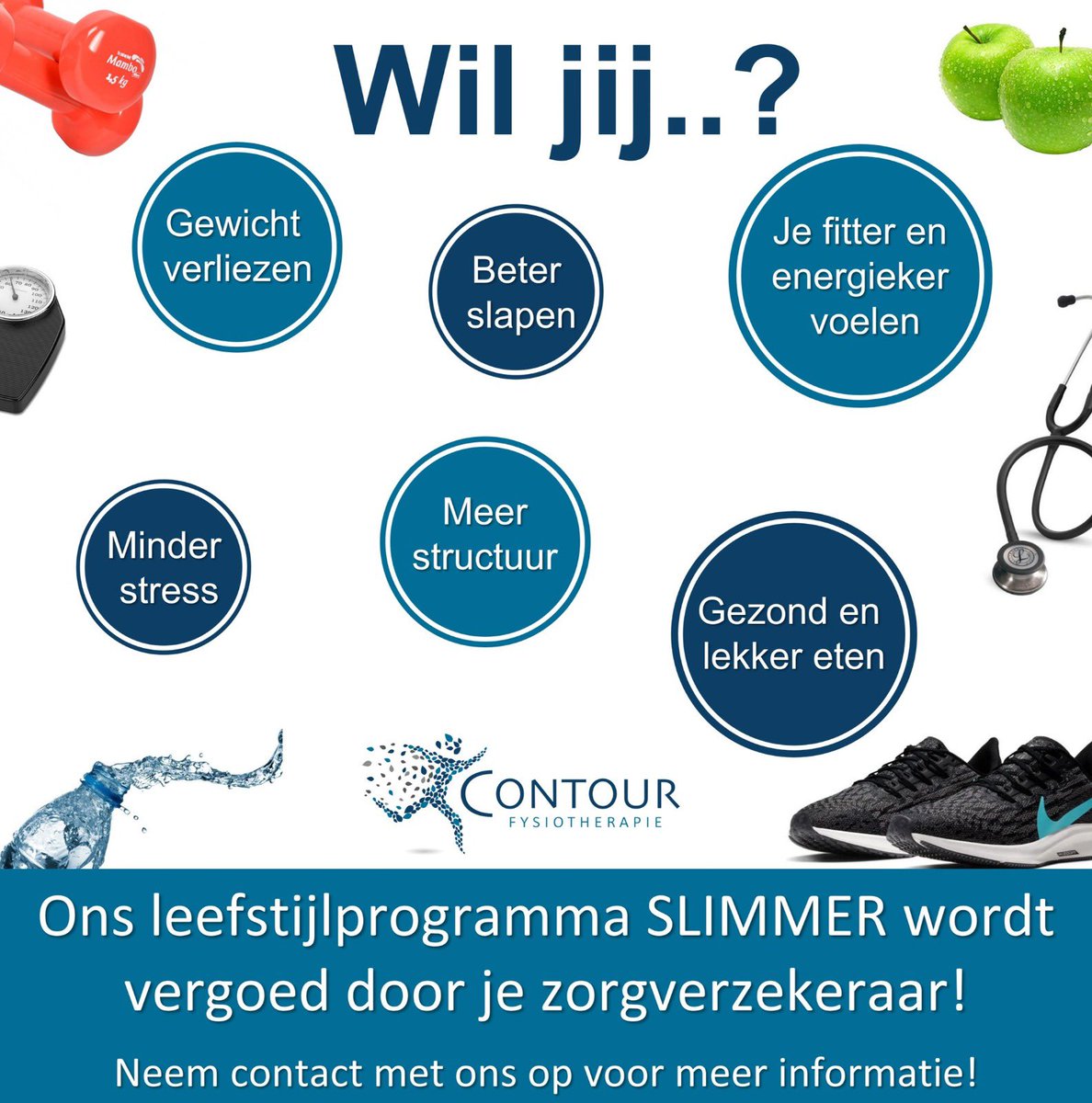 Wil jij werken aan een gezonde leefstijl, afvallen en meer bewegen?! 

We hebben nog enkele plekken vrij voor de Gecombineerde Leefstijl Interventie (GLI).

#Slimmer #afvallen #dietist #leefstijlcoach #leefstijl #GLI #fysiotherapie