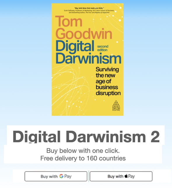 tomfgoodwin's tweet photo. Why isn't the whole world buy now buttons
Every banner ad
Every billboard
Every social post.
Every email
Every article 
Every TV ad.
Even this post https://t.co/1qDPg0gIG0