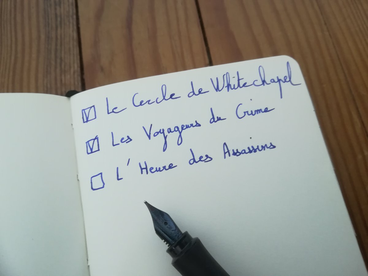 Quelle meilleure date qu'un vendredi 13 pour clôturer une trilogie criminelle ? À bientôt... ☕🔪 #lecercledewhitechapel #lesvoyageursducrime #lheuredesassassins #latrilogieducercle