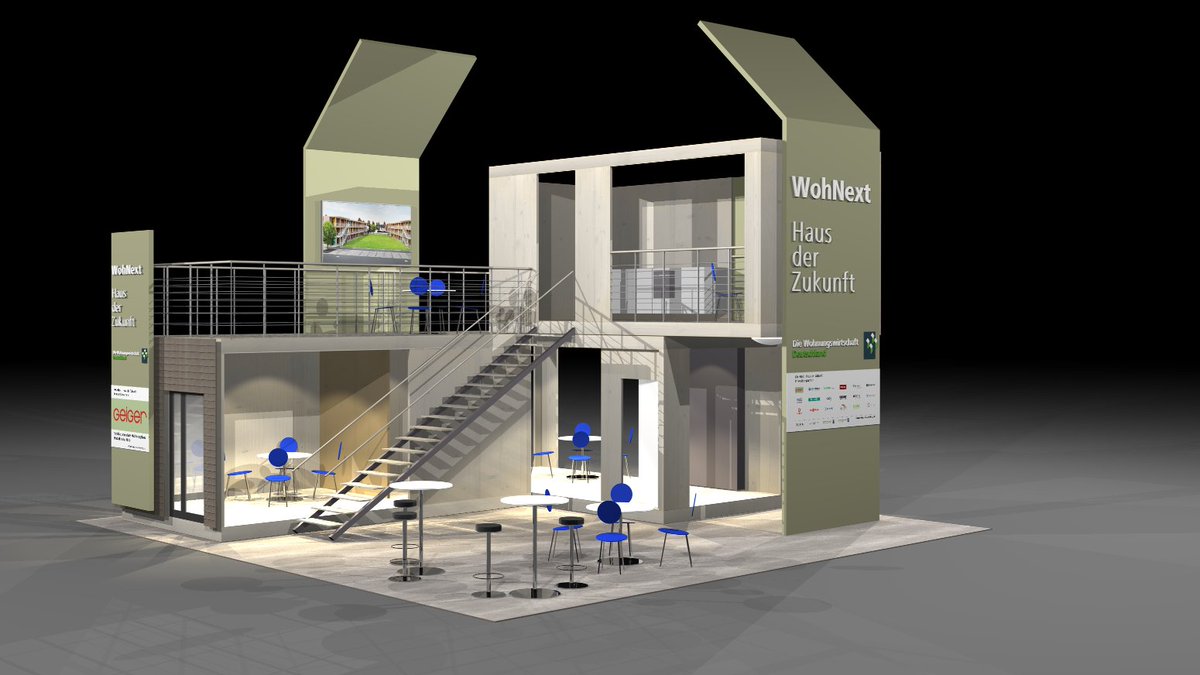 WohWiServices's tweet photo. So geht Zukunft: Die #WohWi zeigt mit seinen Innovationspartnern im #WohNext – Haus der Zukunft in der Real Estate Arena Hannover 18.-19.5., wie #wohnen #klimafreundlich und #smart funktionieren und wie #serieller und #modularer #Holzbau schnell sein kann: bezugsfertig in 3 Std. https://t.co/bXno0YaPzV