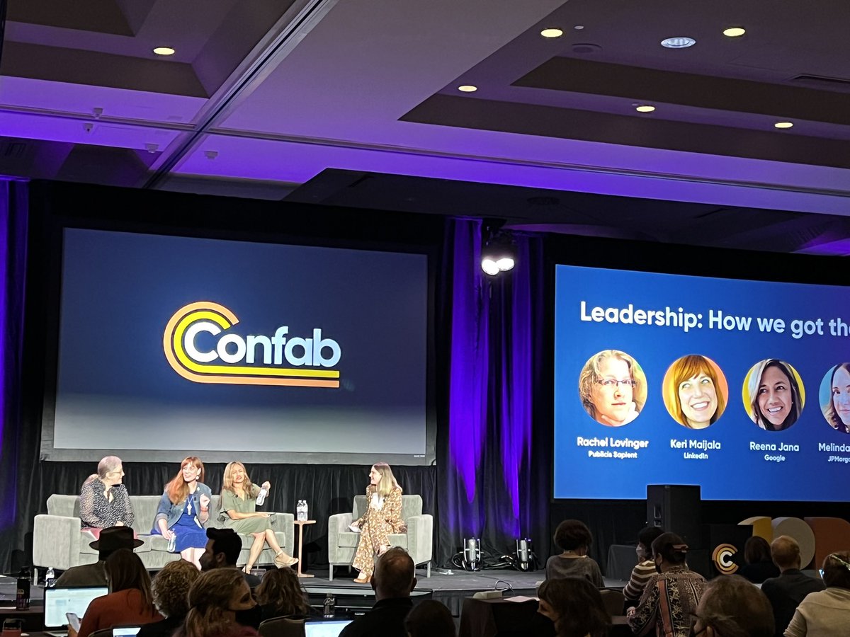 snros's tweet photo. And just like that, my first time speaking at @ConfabEvents is over 🥲 w/ @melindarox https://t.co/dtWoZecZUv