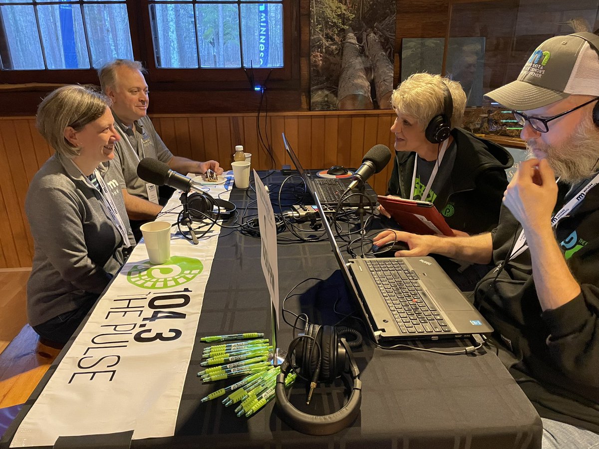 mndnr's tweet photo. Media Row underway at the Governor’s Fishing Opener!
Commissioner @StrommenSarah having great conversations w/ media across the state. #OnlyInMN #MNGFO2022 @wccoradio @KNSI @ac830 @statewidenewsmn @ChippewaNF https://t.co/STlz3Qshfh
